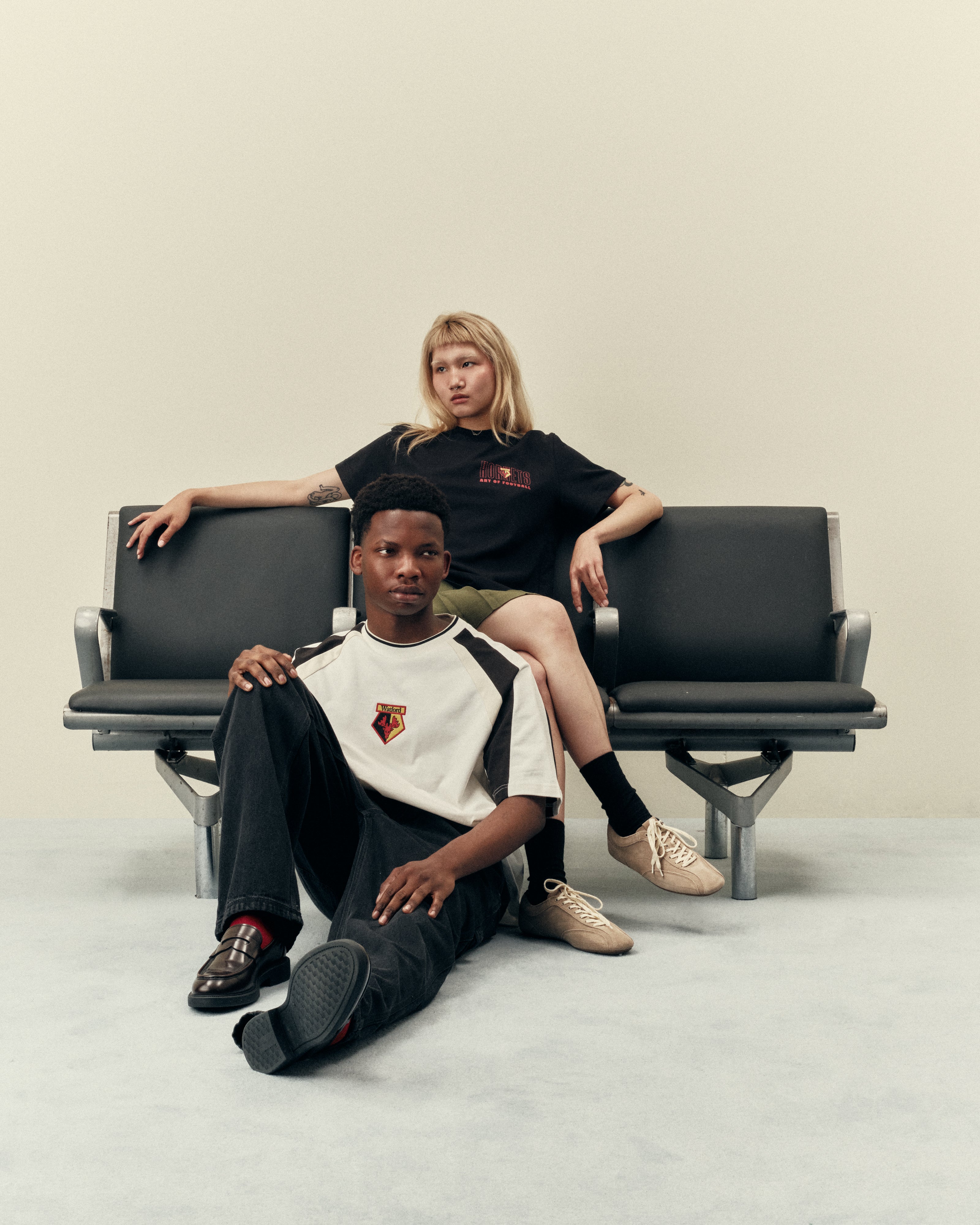 AOF Watford 90s Tee | Black Graphic T-shirt | Art of Football