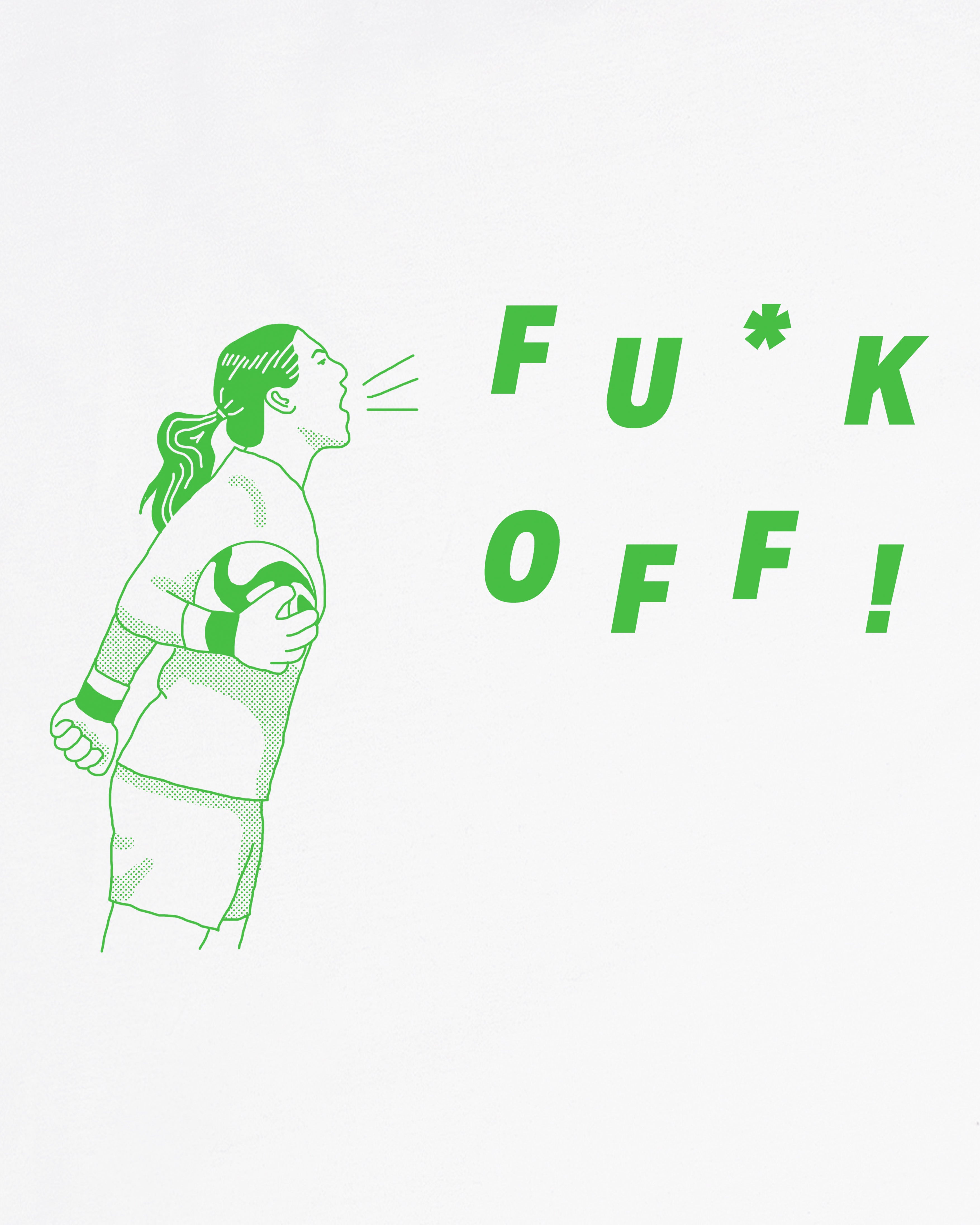 AOF FU*K OFF Tee | White T-shirt | Art of Football