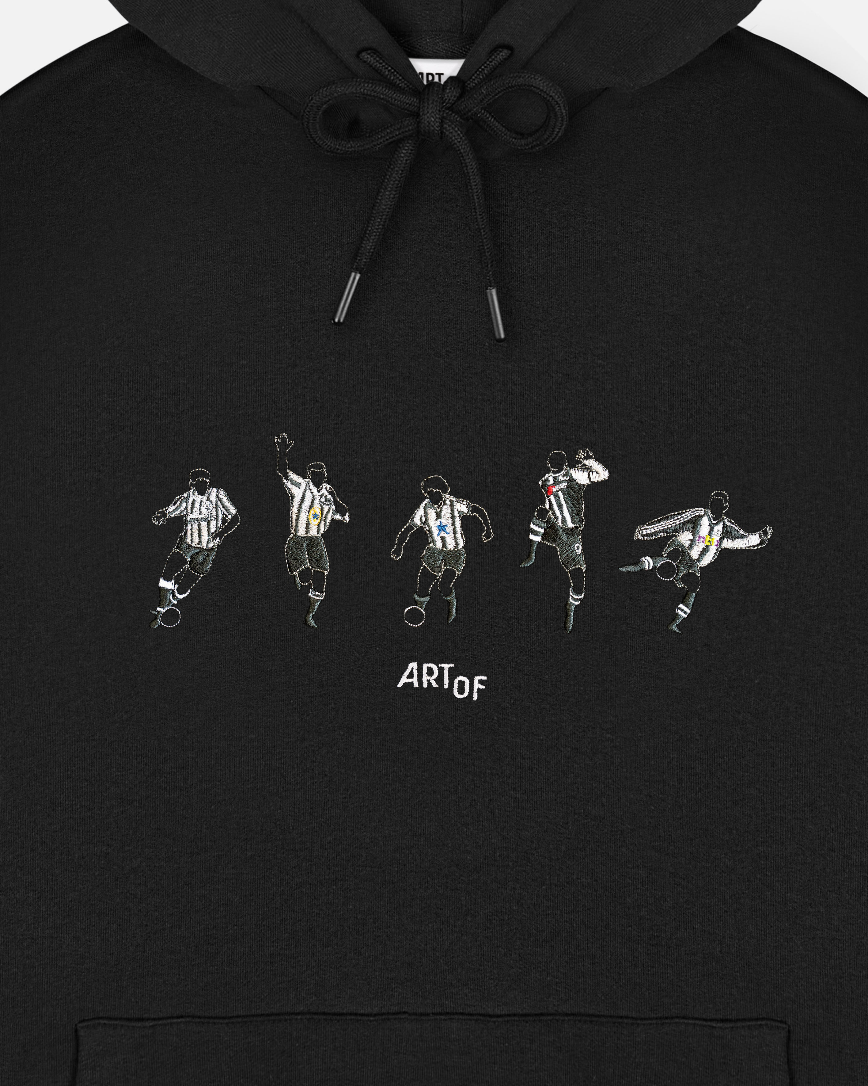 ART OF Geordie Embroidered Icons Black Hoodie | NUFC Football Sweat