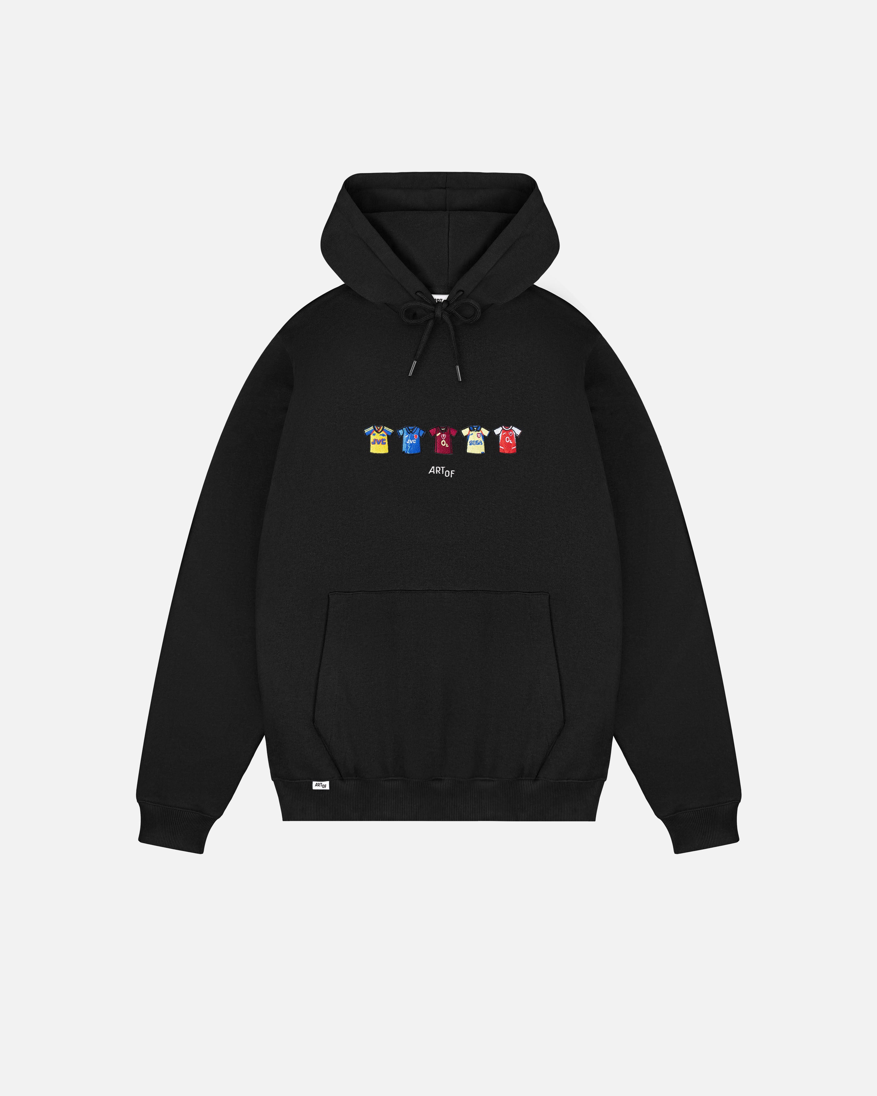 ART OF AFC Embroidered Classics Black Hoodie | Football Sweat