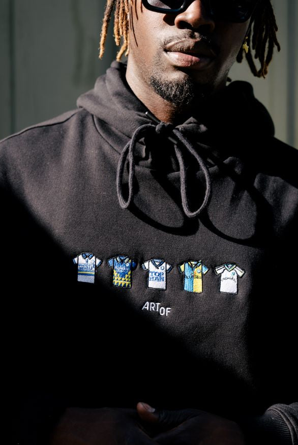 ART OF x Leeds Embroidered Classics Black Hoodie | Shop Football