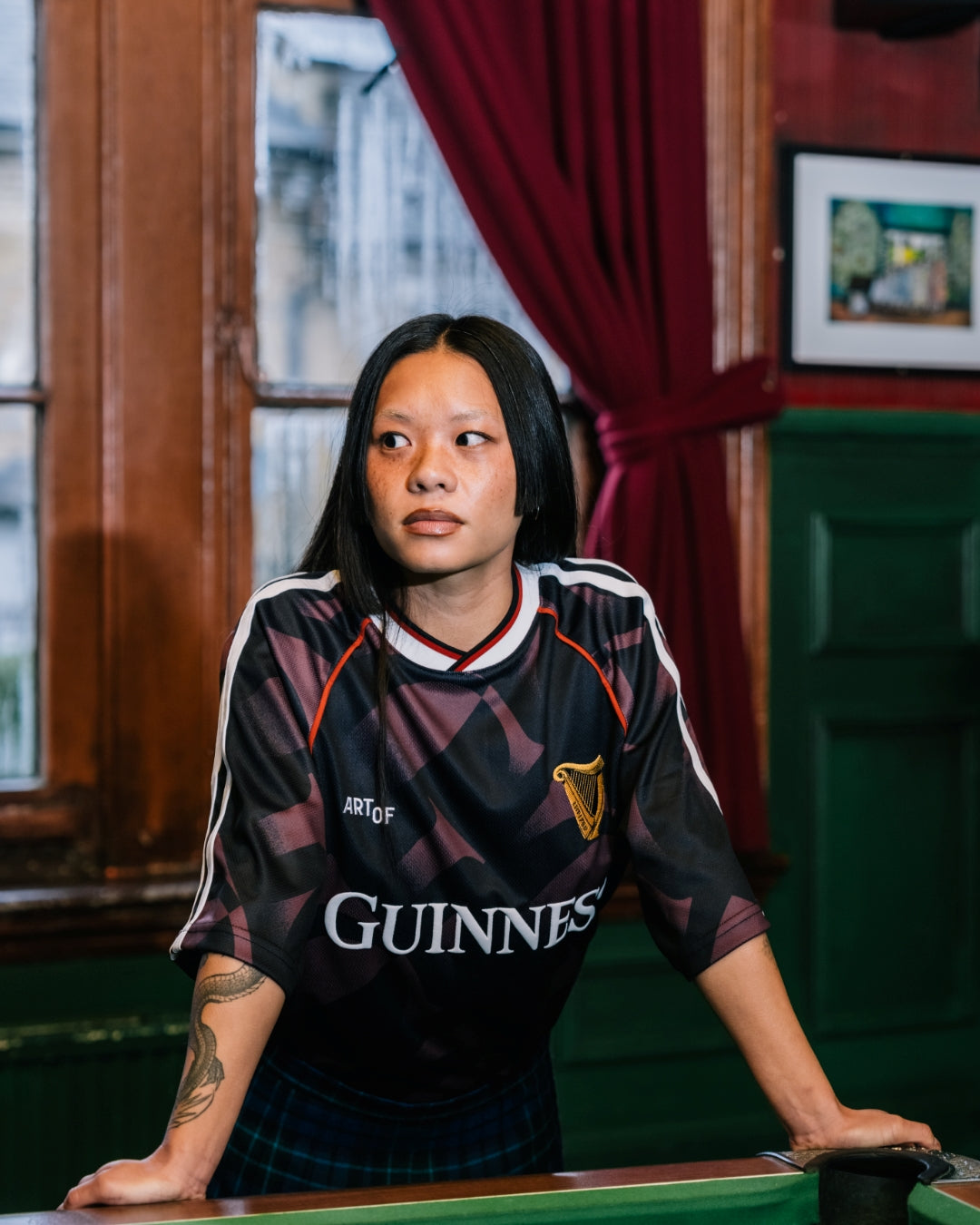 ART OF x Guinness Season 2 Football Shirt | Burgundy Football Top