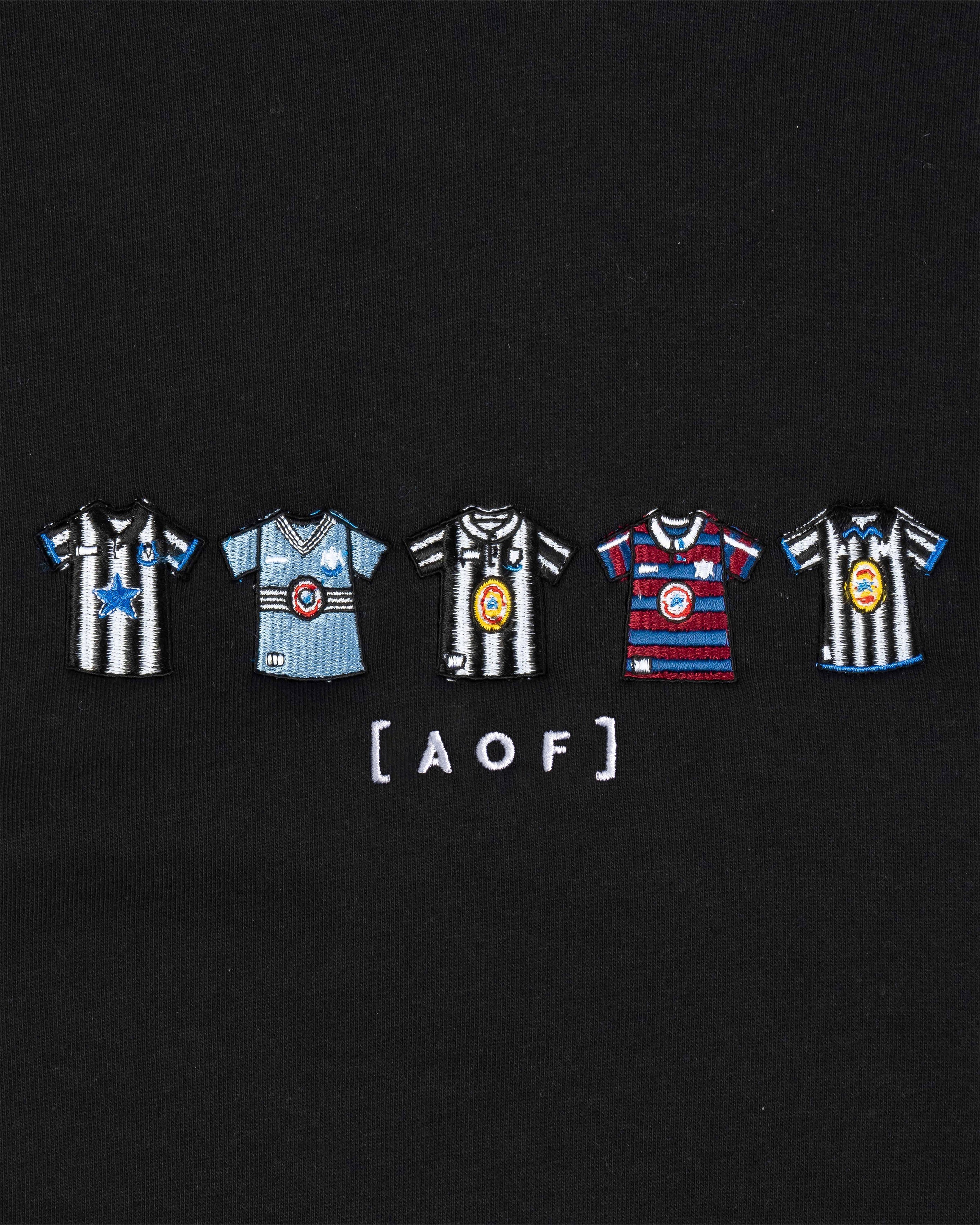 AOF Toon Embroidered Classics | Black Sweat | Art of Football