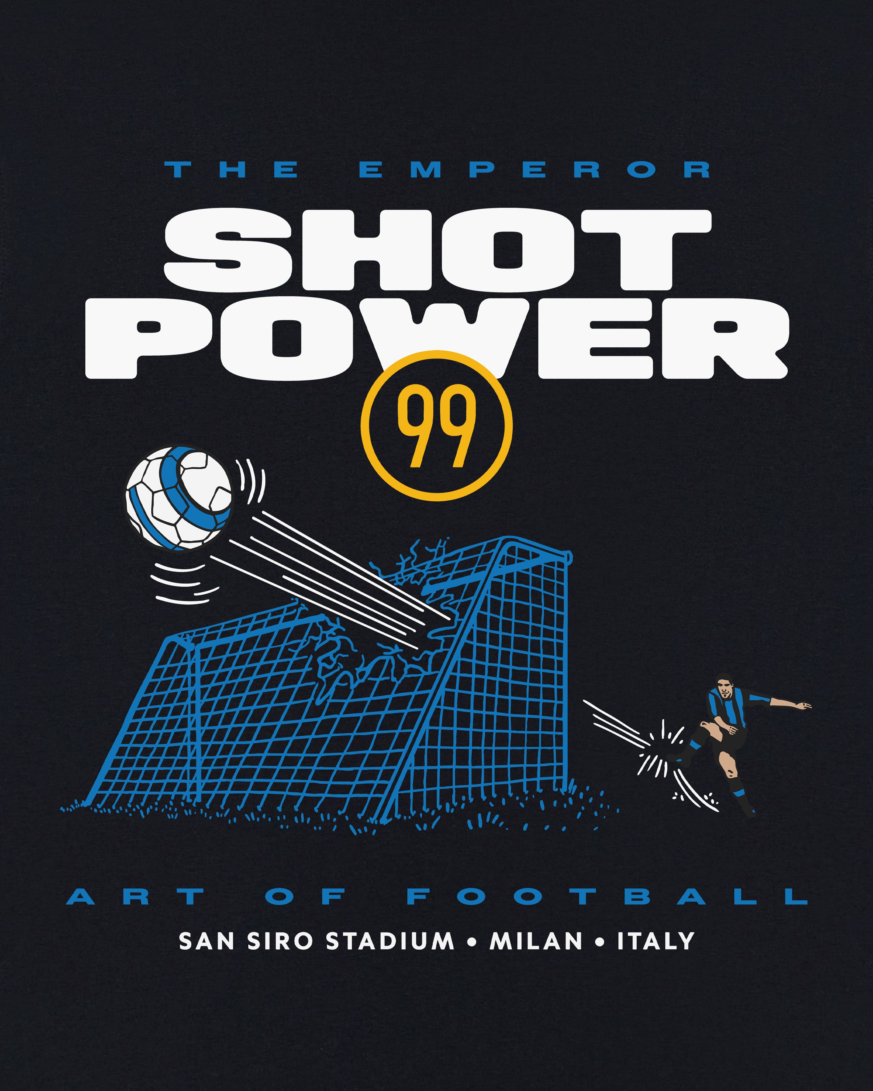 ART OF Football Inter Shot Power 99 Tee | AOF Black Graphic T-shirt