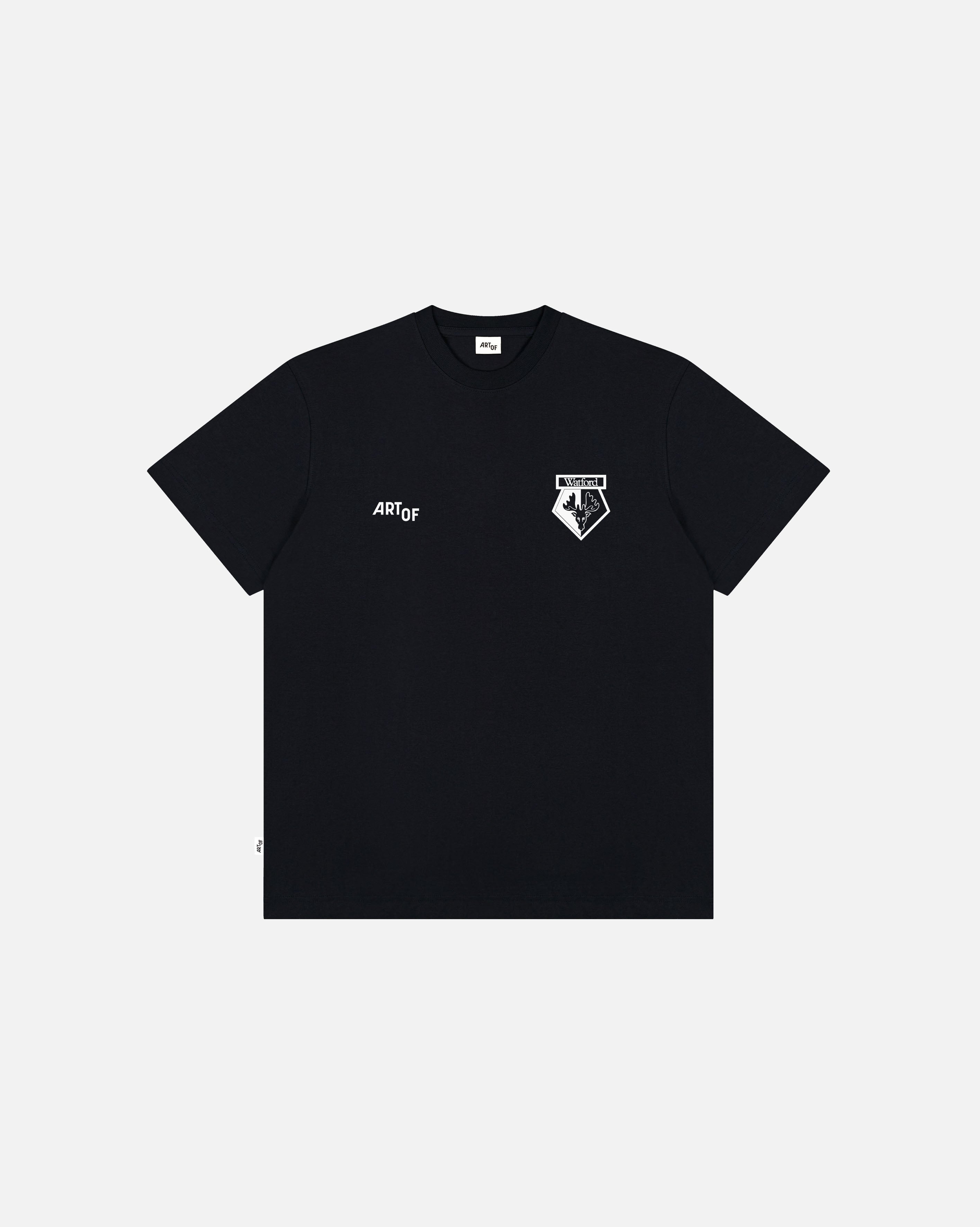 ART OF x Watford Heritage Tee | Black Graphic Football T-shirt