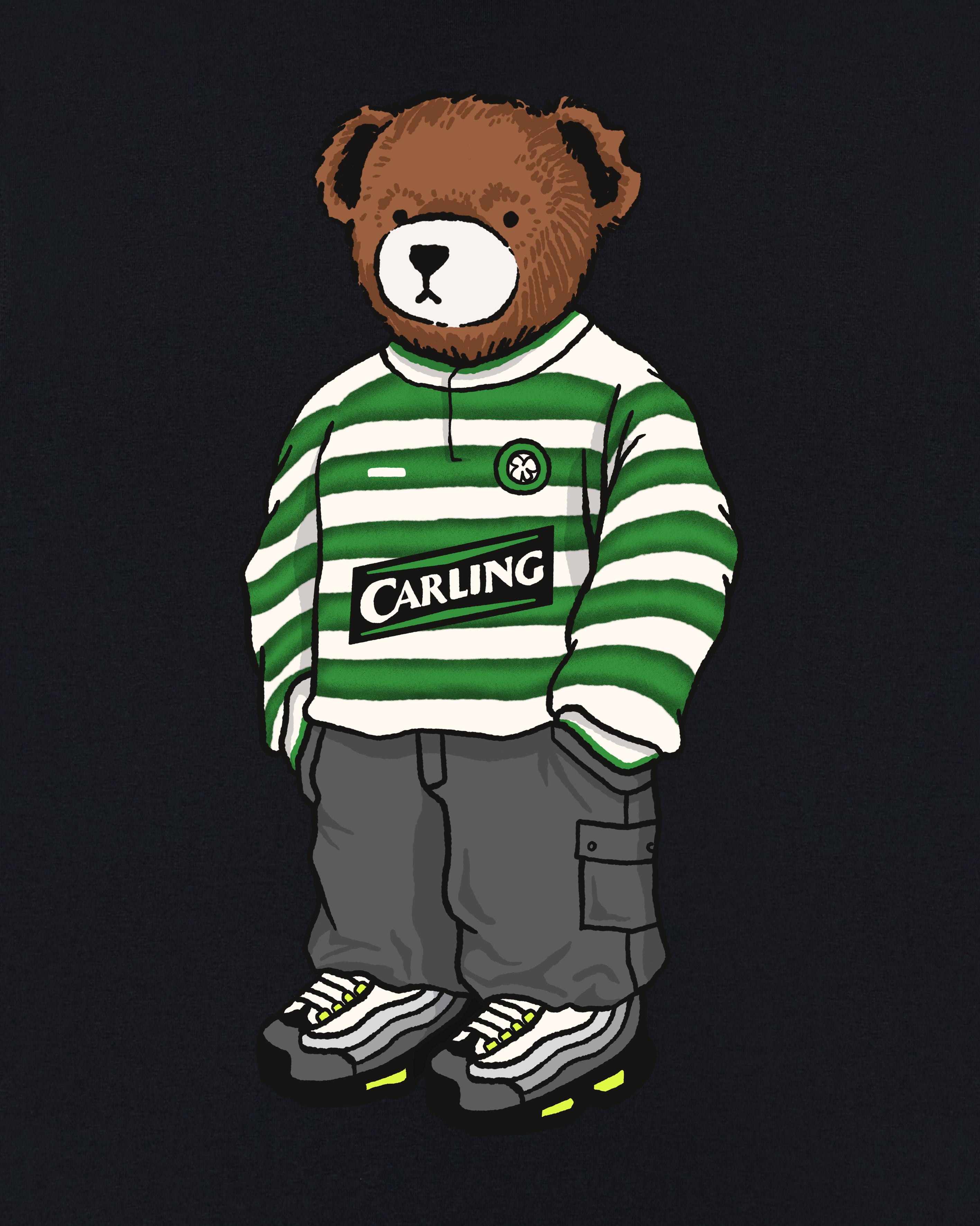 AOF x Bhoys Home Pickles Tee | Black Graphic T-shirt | Art of Football