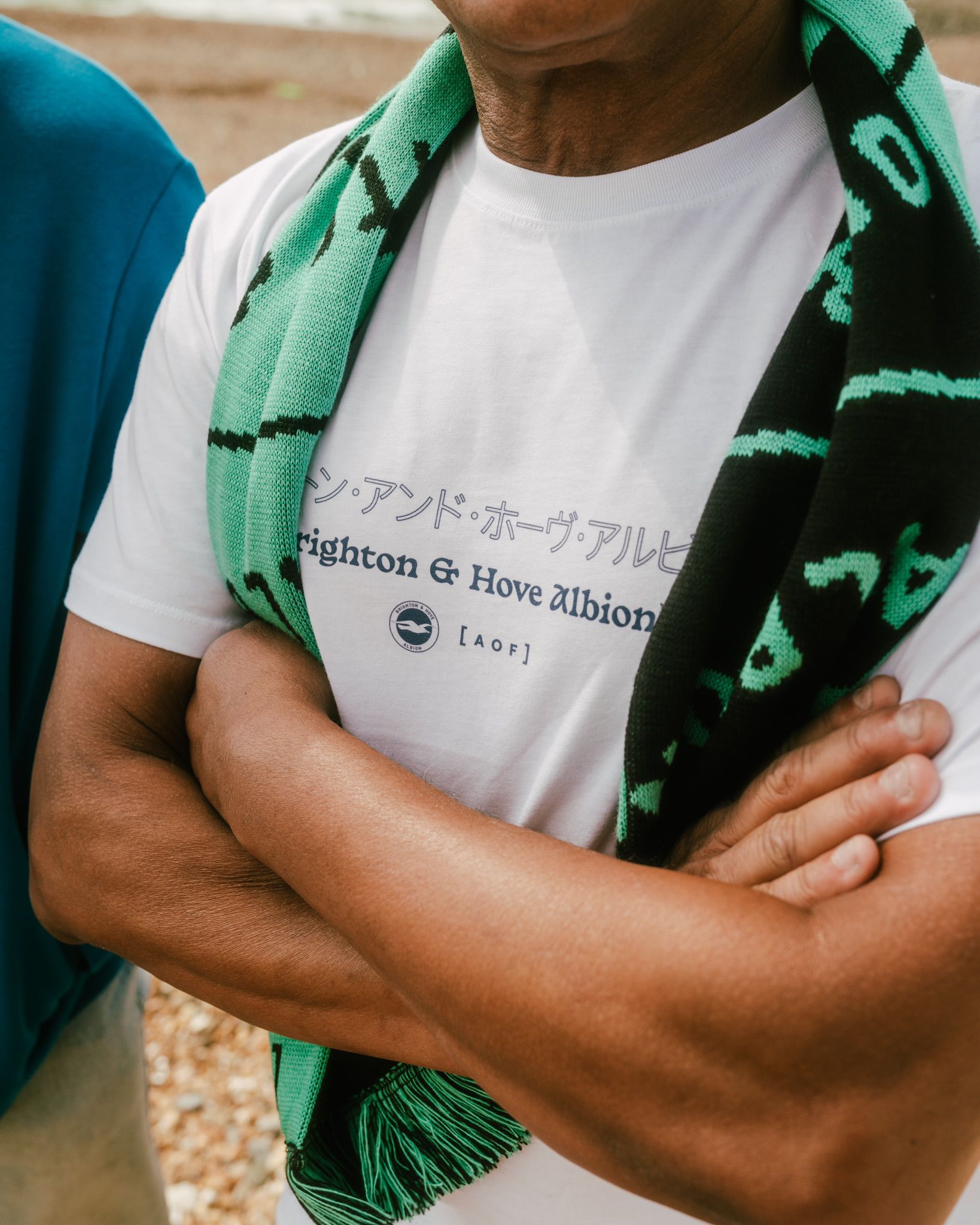 ART OF x Brighton Kaoru Mitoma Tee | White Graphic Football T-shirt