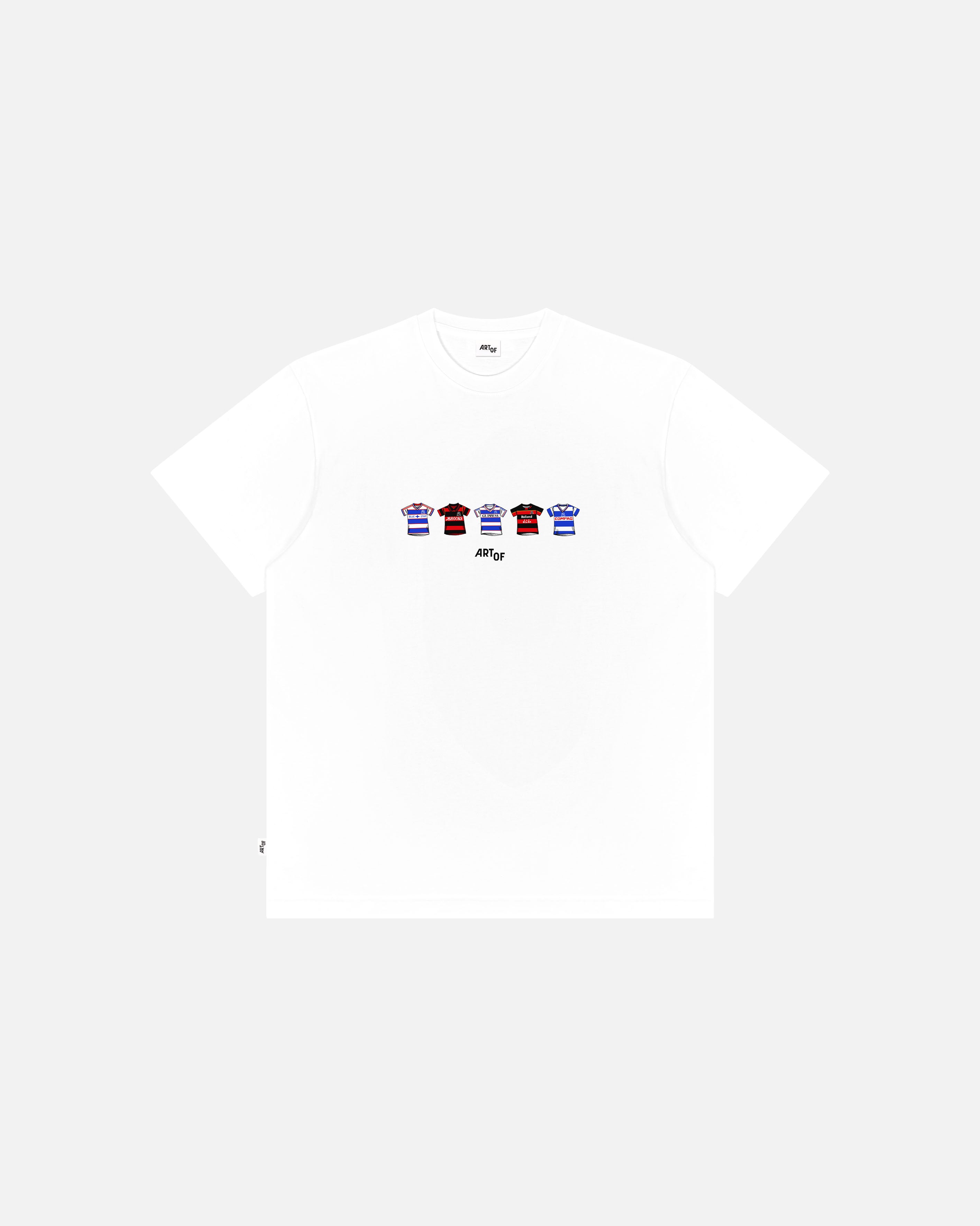 ART OF x QPR Printed Classics Tee | White Graphic Football T-shirt