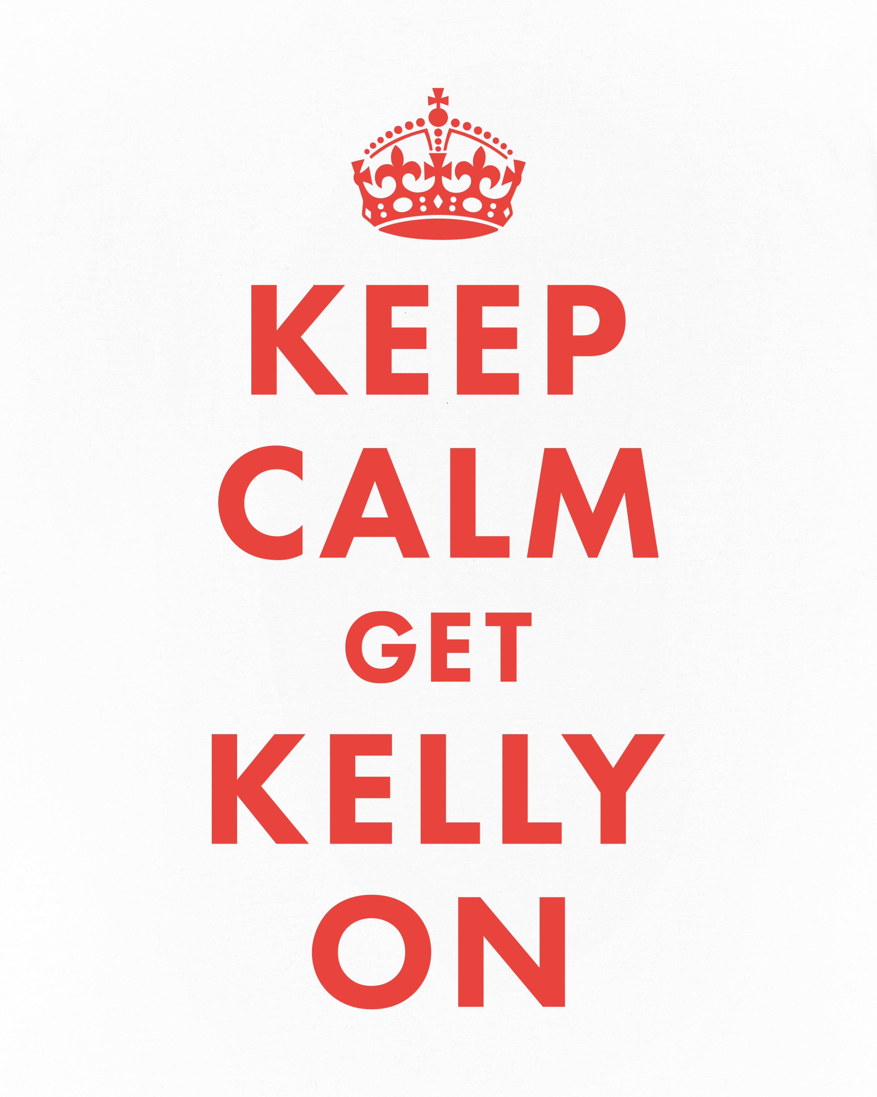 AOF Keep Calm Get Kelly On Tee | White T-shirt | Art of Football