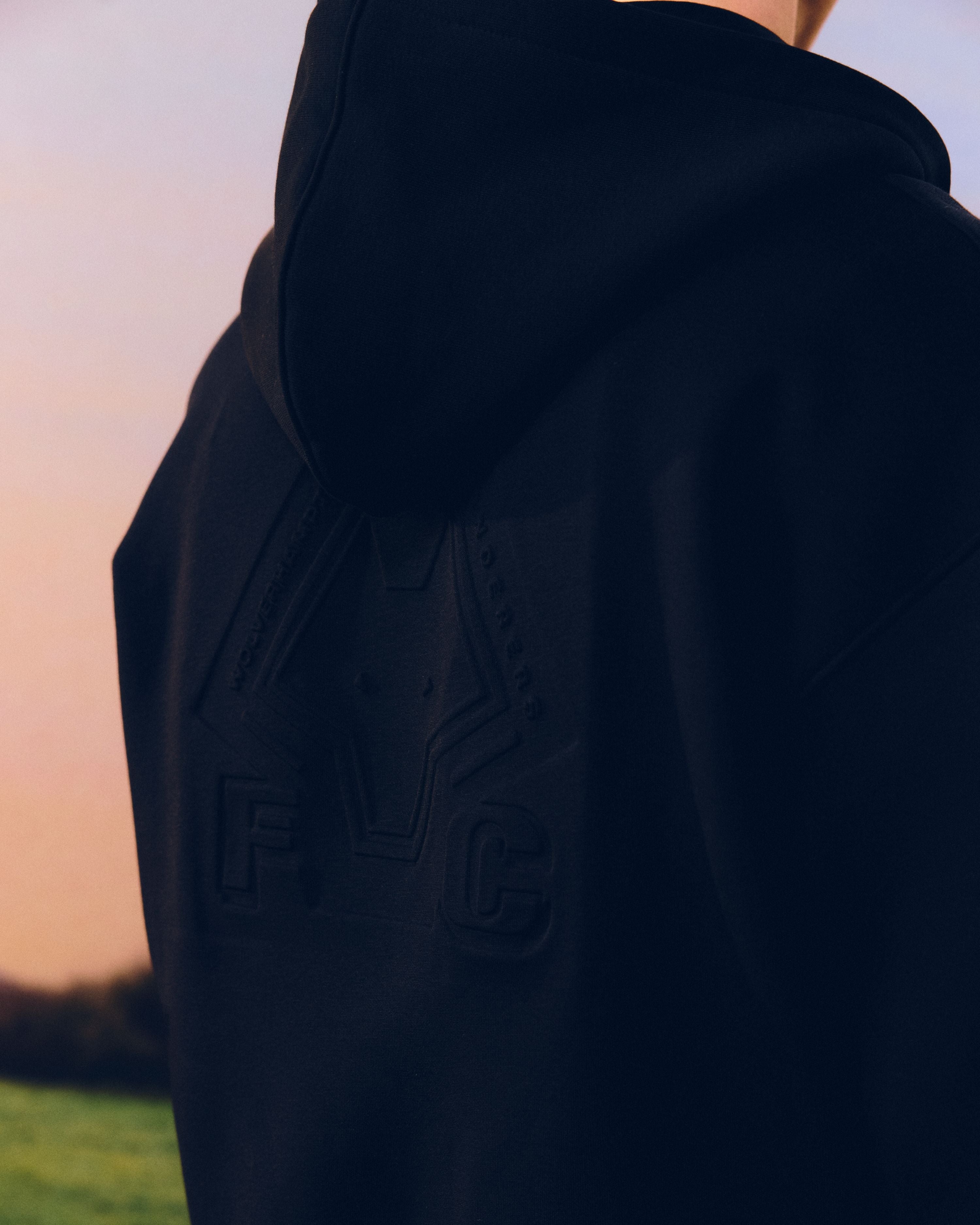 ART OF x Wolves Zip Through Hoodie | Debossed Football Sweat
