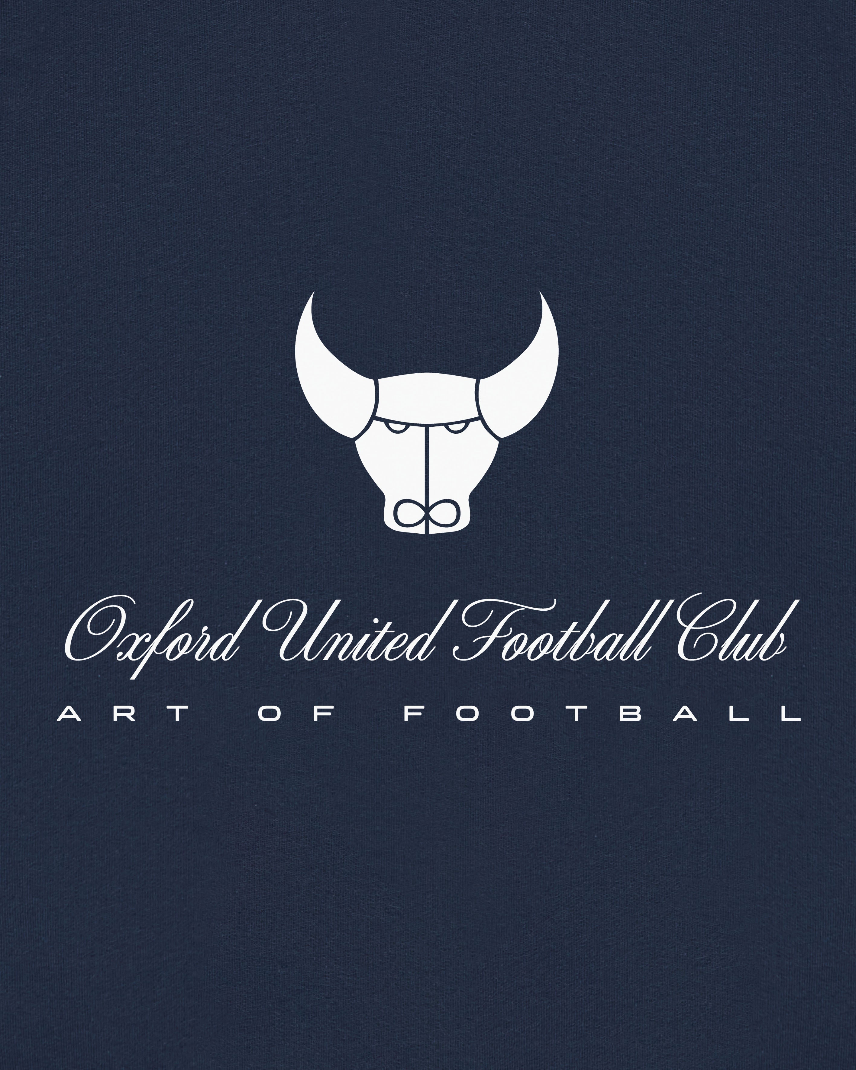 ART OF x Oxford Heritage Hoodie | Navy Printed Football Sweat