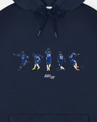 ART OF CFC Pensioners Embroidered Icons Navy Hoodie | Football Sweat