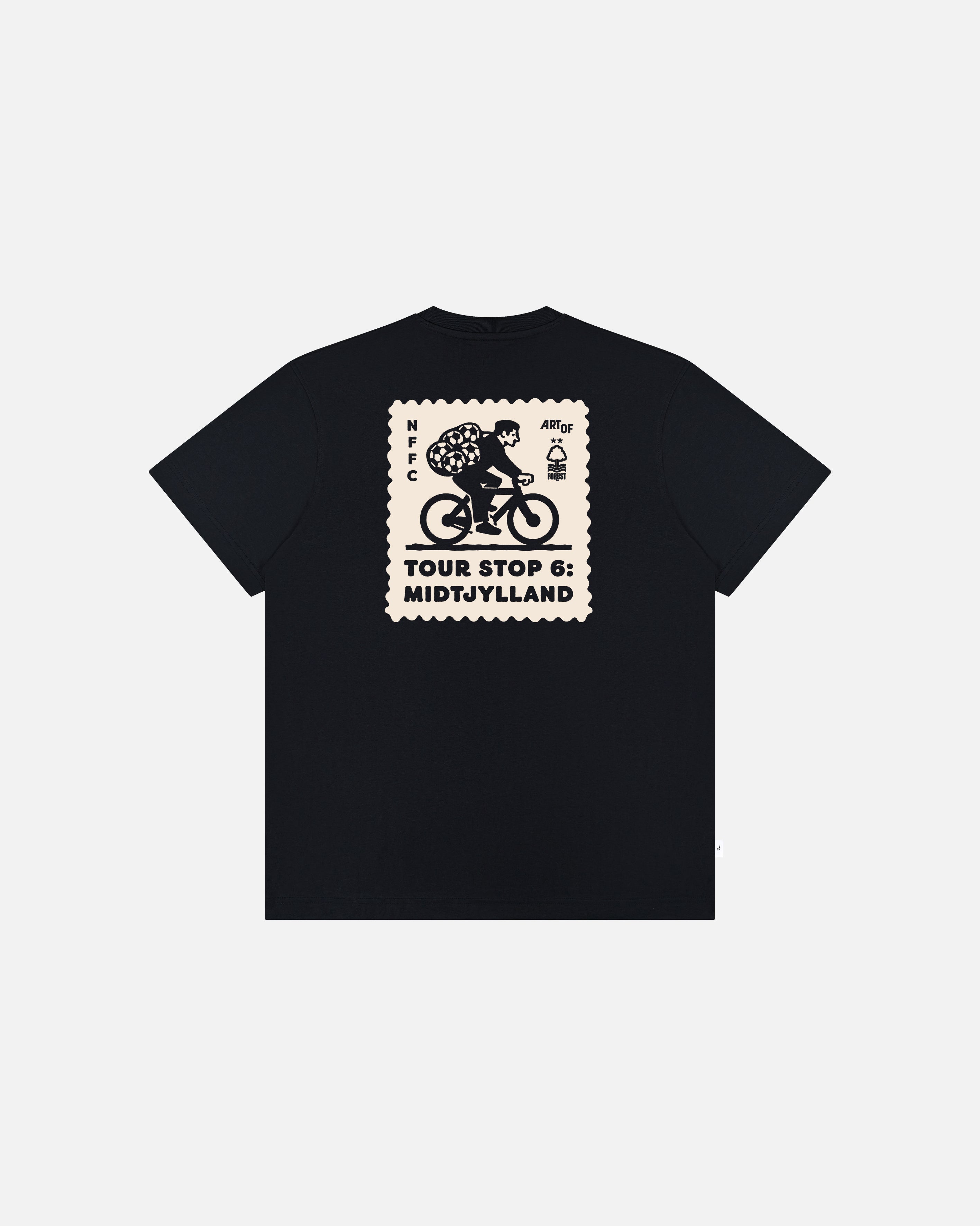 ART OF x Nottingham Forest In Midtjylland Tee | Black Football T-shirt