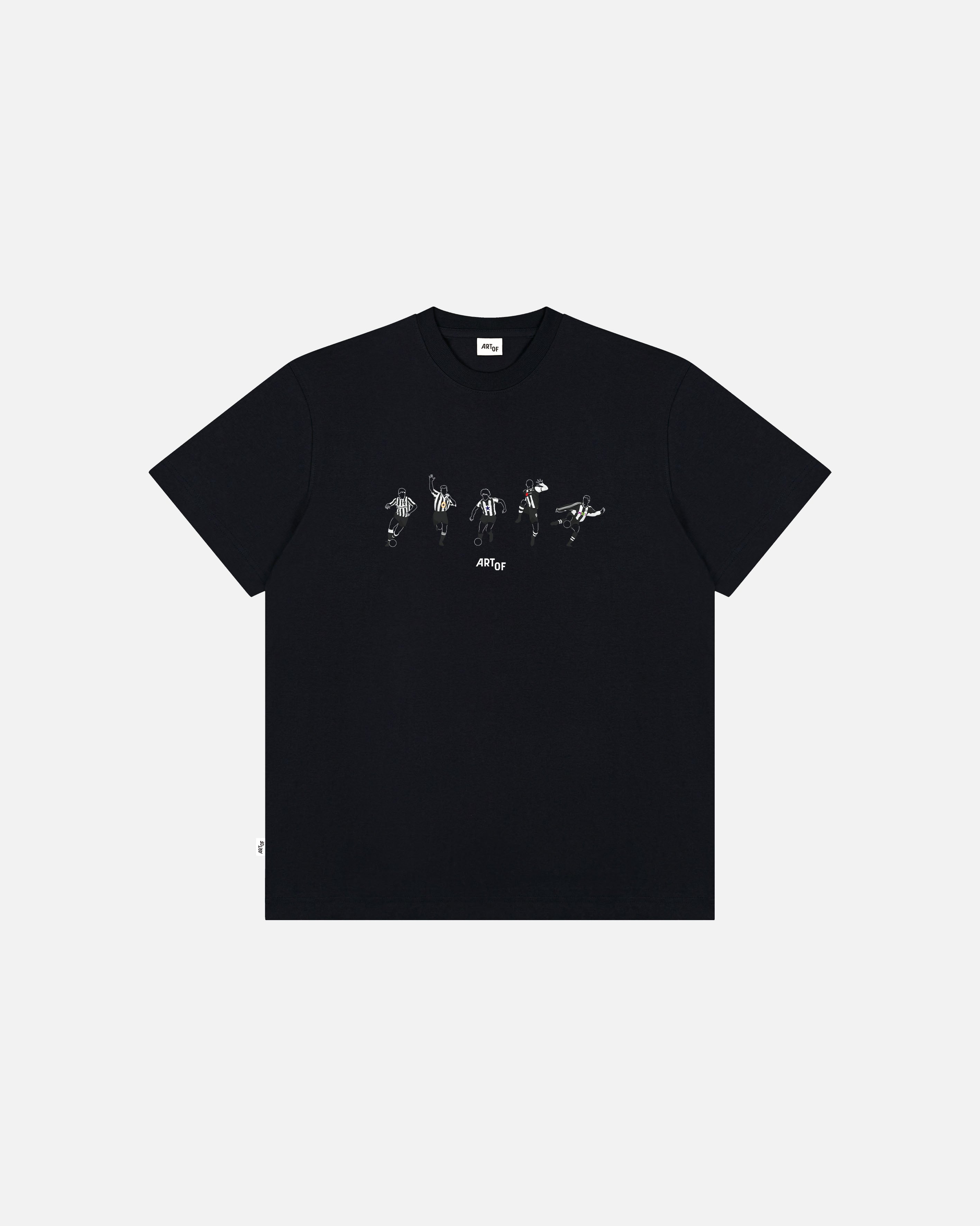 ART OF Football Geordie Printed Icons Tee | AOF NUFC Black T-shirt
