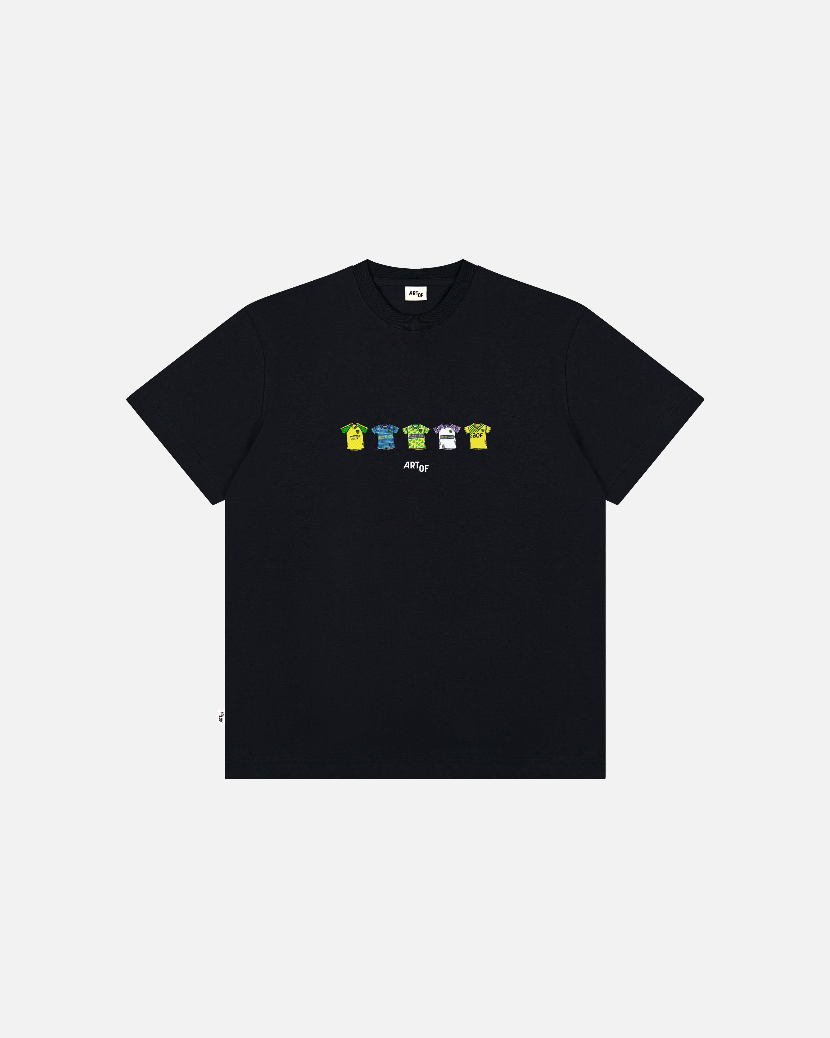 ART OF Norwich Printed Classics Tee | Black Graphic Football T-shirt