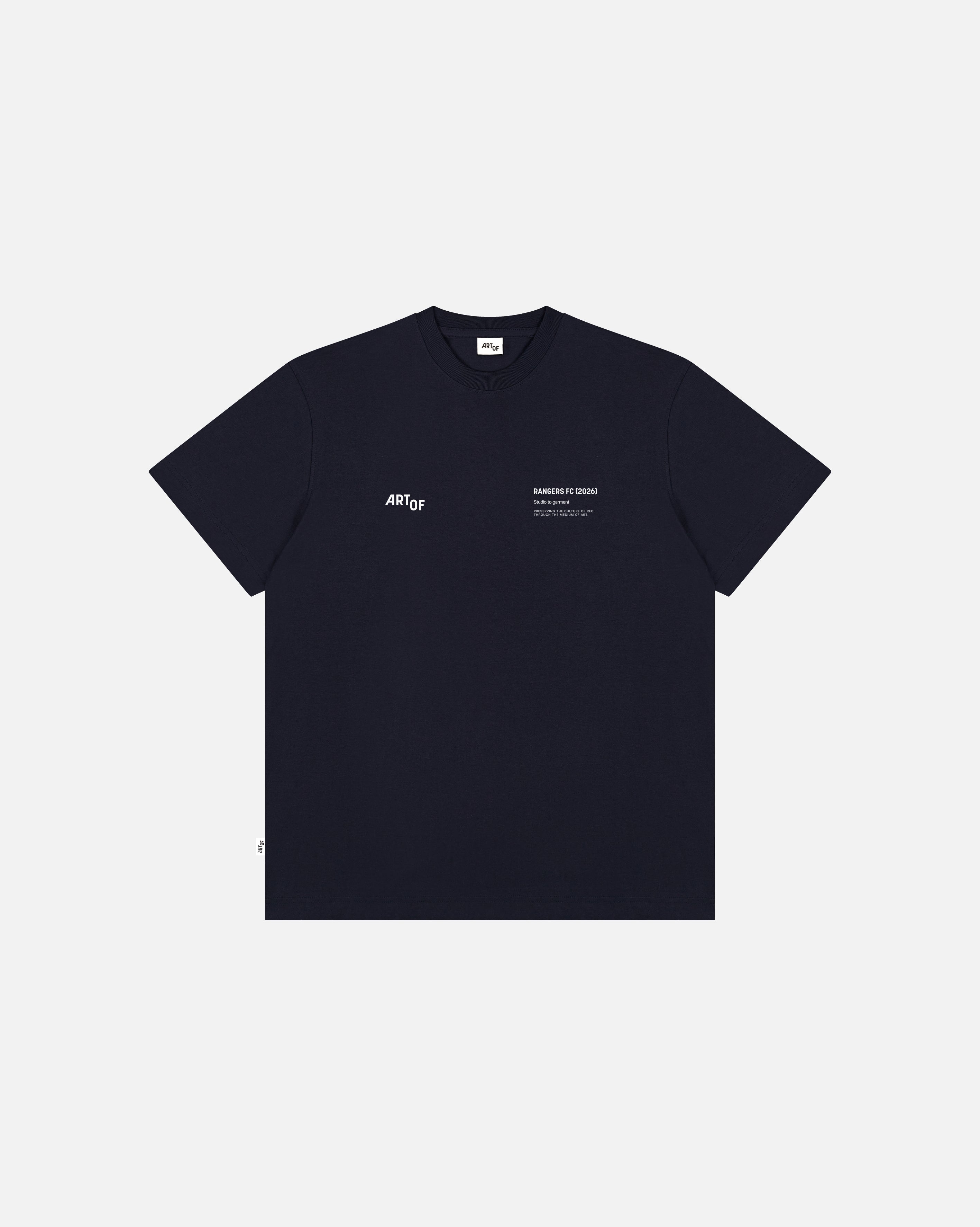 ART OF x Rangers Gallery Tee | Navy Graphic Football T-shirt