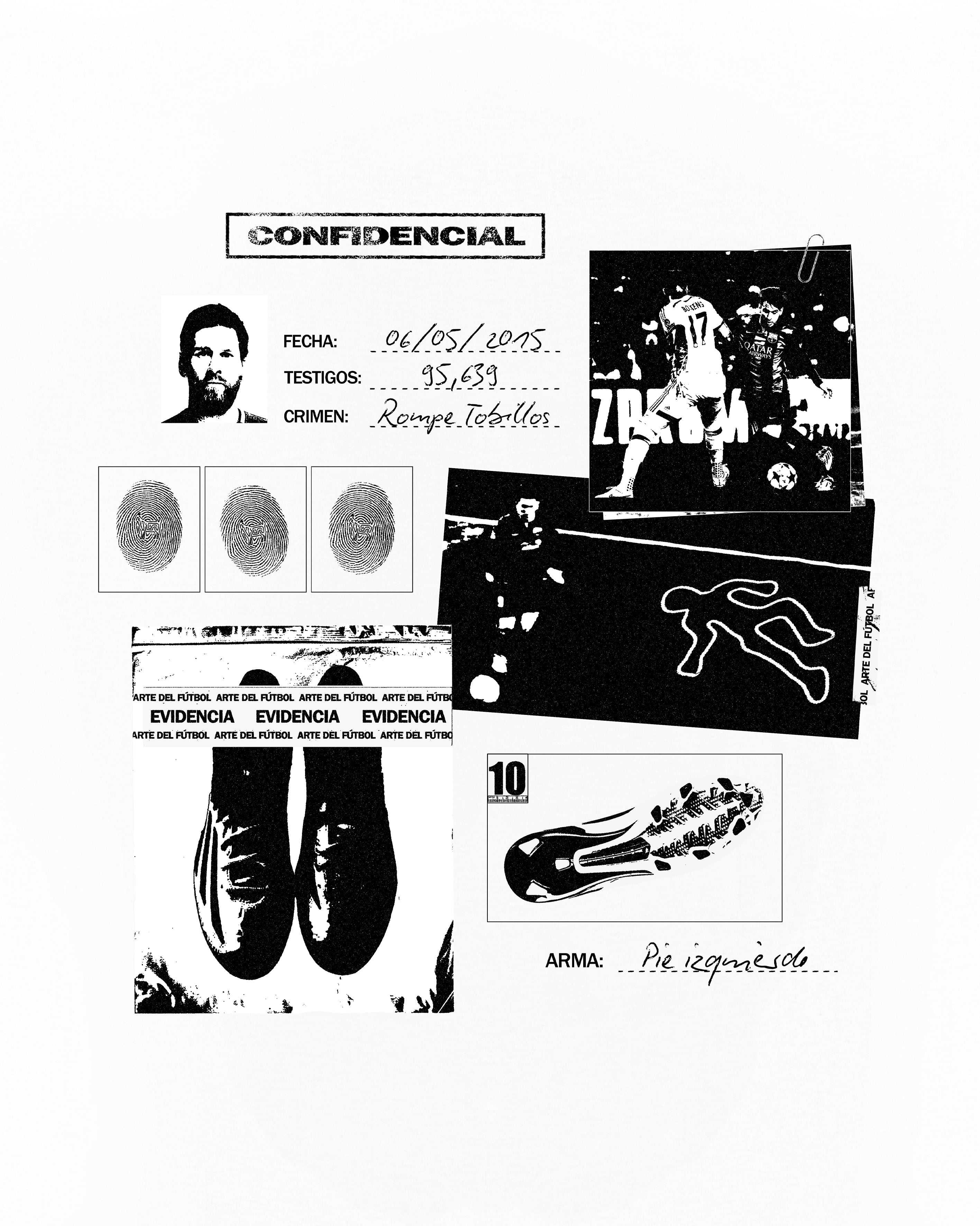 ART OF WANTED Tee | White Graphic Football T-shirt